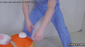 sweetie gets brutal anal therapy in the asylum!