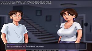 Old busty character in Summer Time Saga part 21.