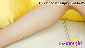 Fuck That Blonde Teen! Anal Massage On Sofa!