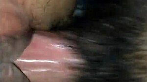 teen's fat pussy gets wrecked in hard quickie with creampie