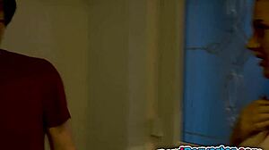 beautiful angel gets a cock up her mouth