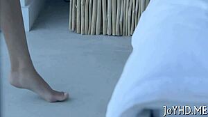 elegant young teen enjoys intimate oral session