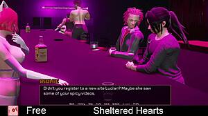 sheltered hearts is a dating game with erotic anime in 3d