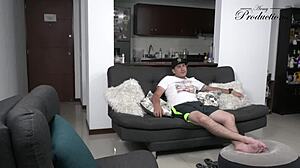 manicurist discovers intense fucking with his client featuring big natural tits and doggystyle riding