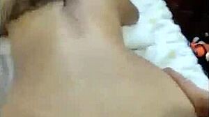 Excited woman gives big ass to friend for cowgirl fucking in homemade scene