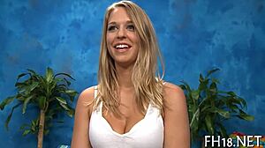 Exciting massage turns into hot porn action!