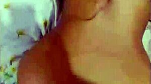 Excited woman gives big ass to friend for cowgirl fucking in homemade scene