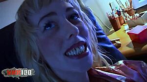 Very skinny babe takes it hard in ugly encounter