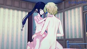 Lumine, Keqing, And Mona Have Intense Lesbian And Futanari Sex