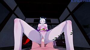 nezuko kamado and daki have intense sex in demon slayer pov hentai 😈