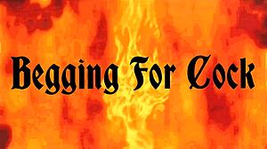 training this guy to suck cock like pro