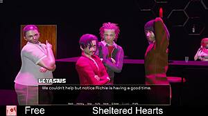 sheltered hearts is a dating game with erotic anime in 3d