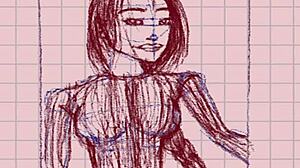 drawing hot asian milf getting xxx in hentai