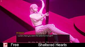 sheltered hearts is a dating game with erotic anime in 3d