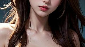 i feel so amazed by this ai generated model girl with big-tits in ai art 14