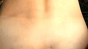 perfect body girl gets cum in ass outdoor creampie