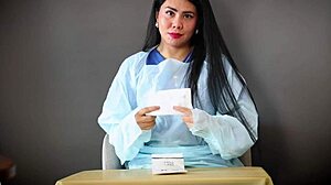 Medical Fetish Alert! Latex Gloves Play in Hospital Setting!