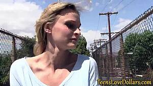 This is a real sex for money video with a facialized teen