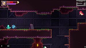 scarlet maiden explores gloryhole with futanari blowjob in caves.