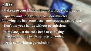 hey guys, try this edging joi and kegel metronome challenge with me