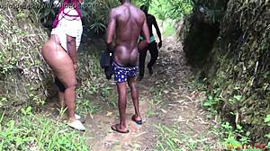 wanna see a bbw amateur with a big ass get rough with her chief? we’re caught fucking hard in the forest before the party!