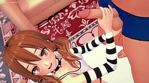 hot stepsister visits and wants to try a big cock 😏