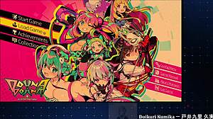 in this hentai game, chainsaw girl dohna dohna performs stylish blowjob and fights with chains