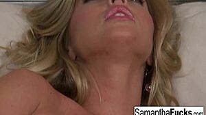 Samantha Saint Flaunts Stunning Curves in Solo Show