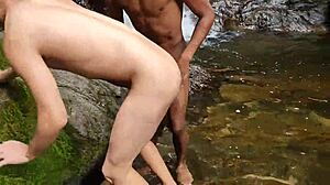 hey man, this hung stud pounded me at the waterfall, you gotta see it!