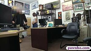 Hot ass babe gets fucked by pawn dude hard