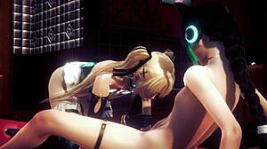 嘿，Mizu，吸那根屌然后无套骑乘，游戏超刺激！