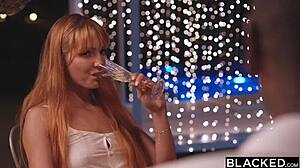 Unbelievable! Blacked Redhead Craves BBC and Swaps Cum Messily