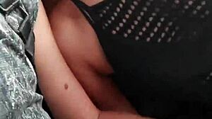 friend jerks me on train