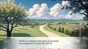 Spirit harem hentai game ep 2 features huge creampie for redhead curvy girl