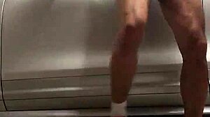 Spying on gym activities in the garage