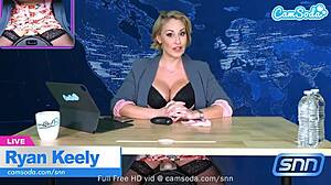 Camsoda - Big Boobs Milf Ryan Keely Has Majestic Orgasm Live On Air