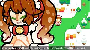 Christmas Hentai Game with Poppy Covered in Hot Cum