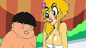 Funny cartoon compilation with stockings and group scenes