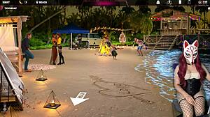 Steps of Debauchery 31 features sexy babes on public beach