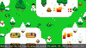 Christmas Hentai Game with Poppy Covered in Hot Cum