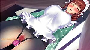 Enjoy the maid-san to boin game scene with hozuki