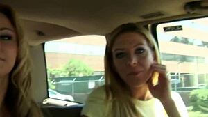 Two Girls Engage In Intense Blowbang With Group Face Fucking