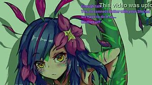 Neeko finds you lost in the forest and gives vanilla oral, paizuri, anal with futanari