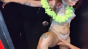 i gave my dick to the argentine slut to suck in the gloryhole and cum in mouth