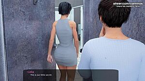 horny teacher lures student for big dick in tight ass during steamy gameplay in milfy city part 33