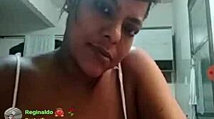want to see brazilian bbw teasing her big tits?