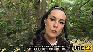 Mature Whore Texas Patti Screws on Car Top!