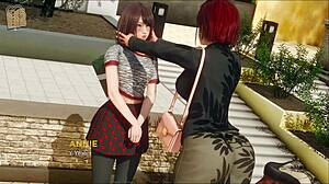 sexy o2 in black satin dress bra and stockings gets pov blowjob with cunilingus and rimming in panties