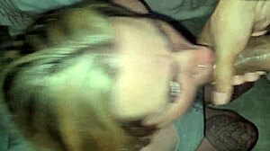 Blonde Amateur Blanquita Gets Deepthroat And Facial Cumshot In Garage