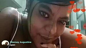 want to see brazilian bbw teasing her big tits?